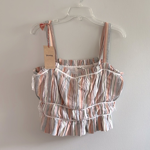 Soludos Tops - New with tags Soludos Tivoli top in Candy Stripe